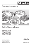 Miele ESW 700-25 Operating instructions