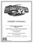 MERIT INDUSTRIES Megatouch XL Owner`s manual