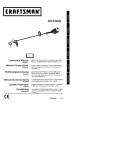 Craftsman 358.348360 Instruction manual