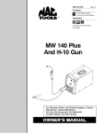 Milweld MW 140 Plus Specifications