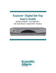 Scientific Atlanta 4250C User`s guide