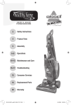 Bissell Lift-Of 23B6-J SERIES User`s guide