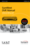 SureWest DVR Manual - SureWest Communications