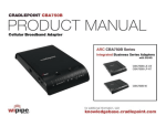 Cradlepoint CBA750B User manual