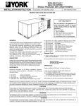 York SUNLINE PLUS D2EG 060 Operating instructions