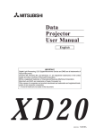 Mitsubishi XD20A User manual