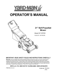 Yard-Man 247.379790 Operator`s manual
