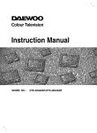 Daewoo DTE-29 Instruction manual
