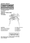 Craftsman 137.218300 Operator`s manual
