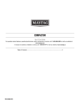 Maytag MTUC7000AWS Use & care guide