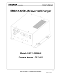 Vanner SRC12-1100PT Owner`s manual