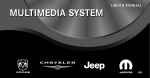 Chrysler MEDIA CENTER 430 User`s manual