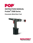 Emhart ProSet 2500 Series Instruction manual