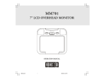 AEC MM801 - LCD Monitor - Movies 2 Go Operator`s manual