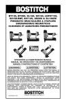 Bostitch LHF97125 Specifications