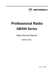Motorola GM Series Service manual