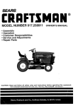 Craftsman 917.258911 Owner`s manual