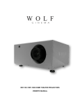 Wolf cinema REF-700 Owner`s manual