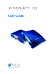 VCS VideoJet 8000 User guide