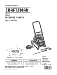 Craftsman 580.752030 Operator`s manual