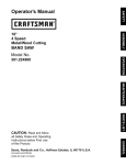 Craftsman 351.224500 Operator`s manual