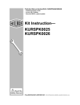 Milnor KURSPK0026 Operating instructions