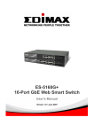 Edimax ES-5160G+ User`s manual