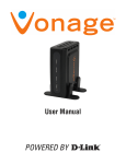 Vonage VDV21-VD User manual