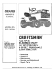 Craftsman 917.254780 Owner`s manual