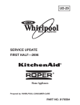 Whirlpool ADVANTECH CL-8 Service manual