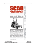 Scag Power Equipment STT Operator`s manual