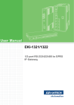 Advantech EKI-1322 User manual