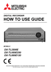 Mitsubishi Electric DX-TL2500E Instruction manual