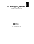 HP LC2000r - NetServer - 128 MB RAM Installation guide