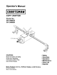Craftsman 351.249510 Operator`s manual