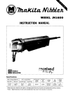 Makita JN1600 Instruction manual