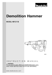 Makita HM1211B Specifications