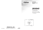Clarion DVH940N Owner`s manual