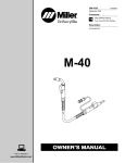 Miller 1036 Owner`s manual