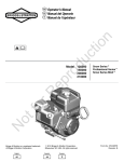 Briggs & Stratton 200000 Operator`s manual