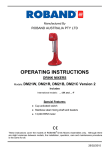 ROBAND DM21R Operating instructions