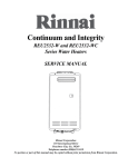 Rinnai B20 Service manual