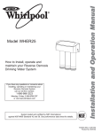 Whirlpool WHER12 Specifications