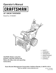 Craftsman 247.883961 Operator`s manual