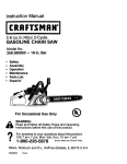 Craftsman 358.360850 Instruction manual