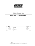 DRAKE EH244 Instruction manual