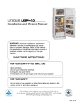 Unique Gas Products UGP-10 Operating instructions