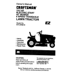 Craftsman EZ 917.270814 Owner`s manual