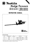 Makita UH4510A Instruction manual