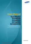 Samsung S27A650D User manual